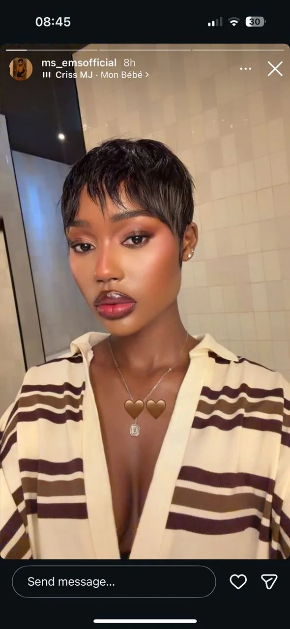 Soft glam makeup portrait for an African woman